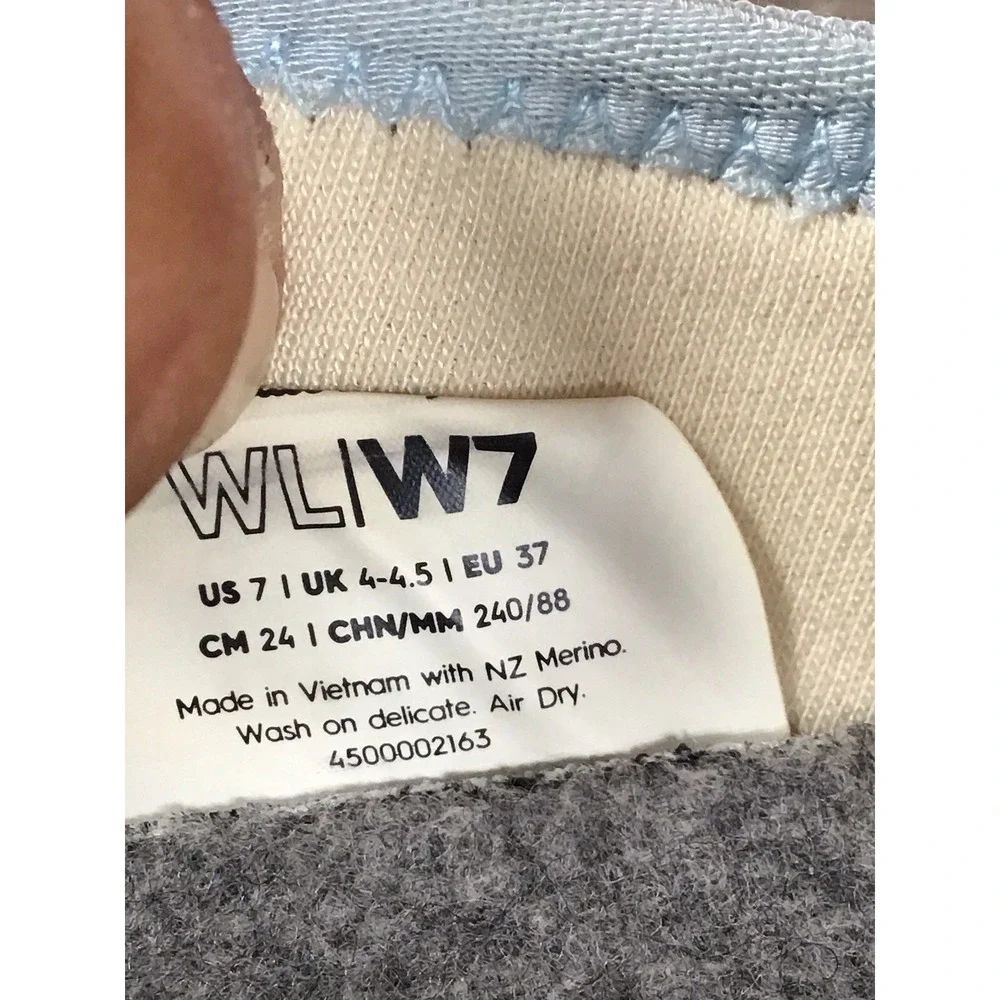 Allbirds Wool Loungers Woven Slip On Shoes Slippers Women's Size 7 Light Blue